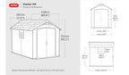 Keter Premier 7.5 x 9 ft Plastic Shed – view 4