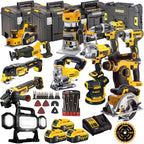 DEWALT 18V XR 13-Piece Power Tool Combo Kit with 3 x 5.0Ah Batteries, Toughsystem & Accessories (DCKT4T13B4A)