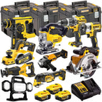 DEWALT 18V XR 10-Piece Power Tool Combo Kit with 3 x 5.0Ah Batteries & TSTAK Storage (DEWT4T10P4)