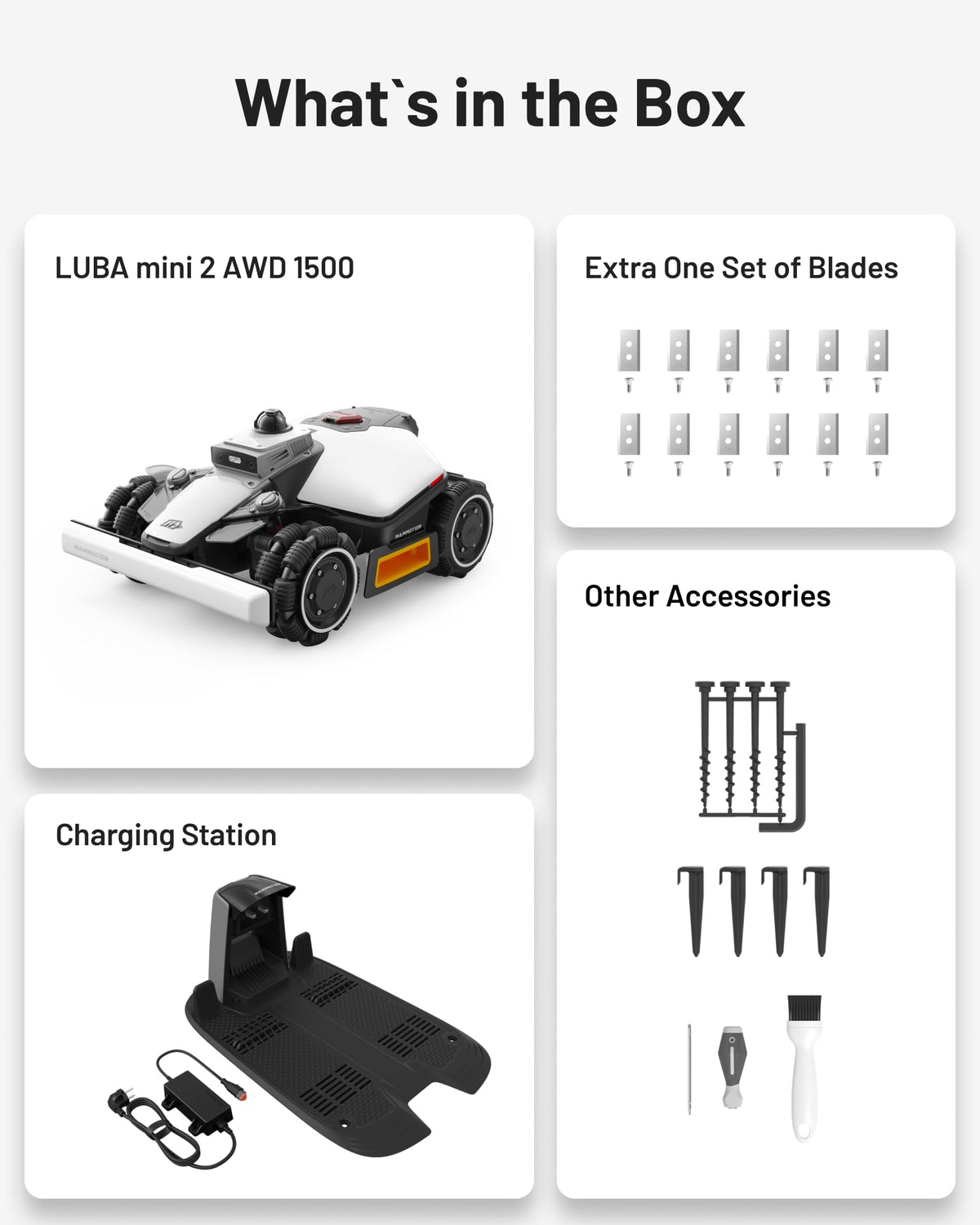 Mammotion LUBA mini 2 AWD 1500 Robot Lawn Mower Wire-Free – view 11