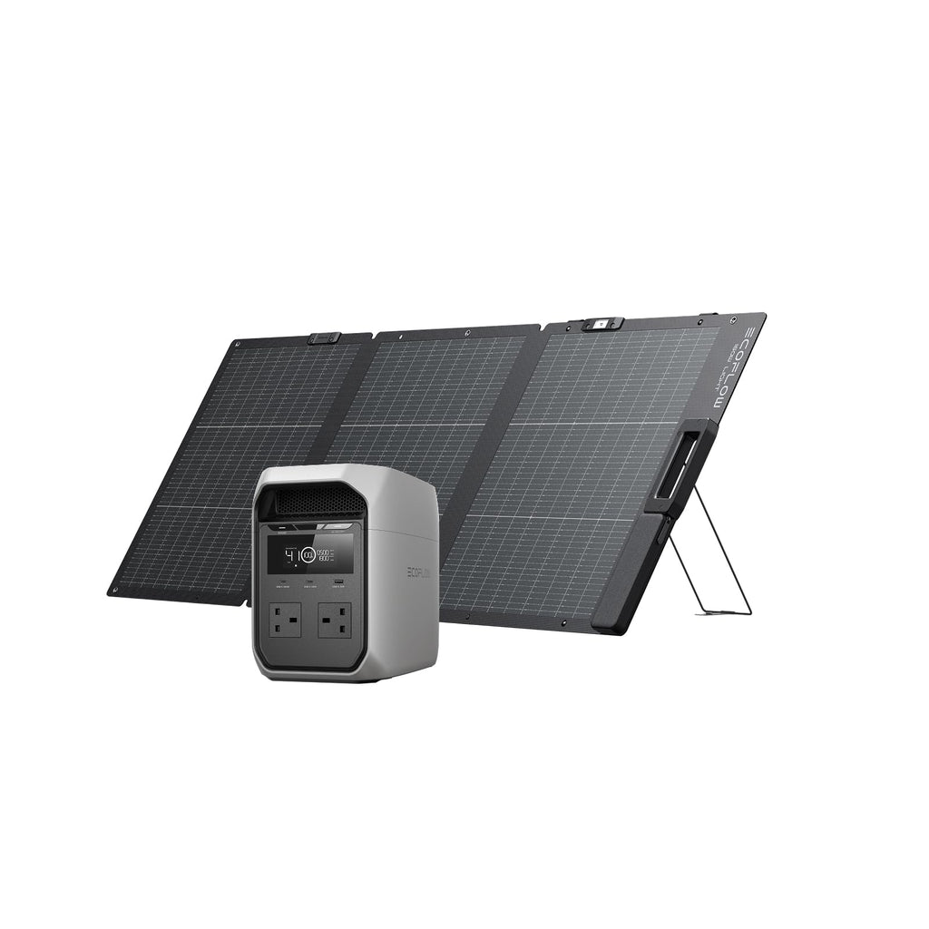 EcoFlow DELTA 3 Classic Portable Power Station 1024Wh with 160W Solar Panel