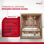SaunaMed Full Spectrum Infrared Sauna, 6 Person – view 2