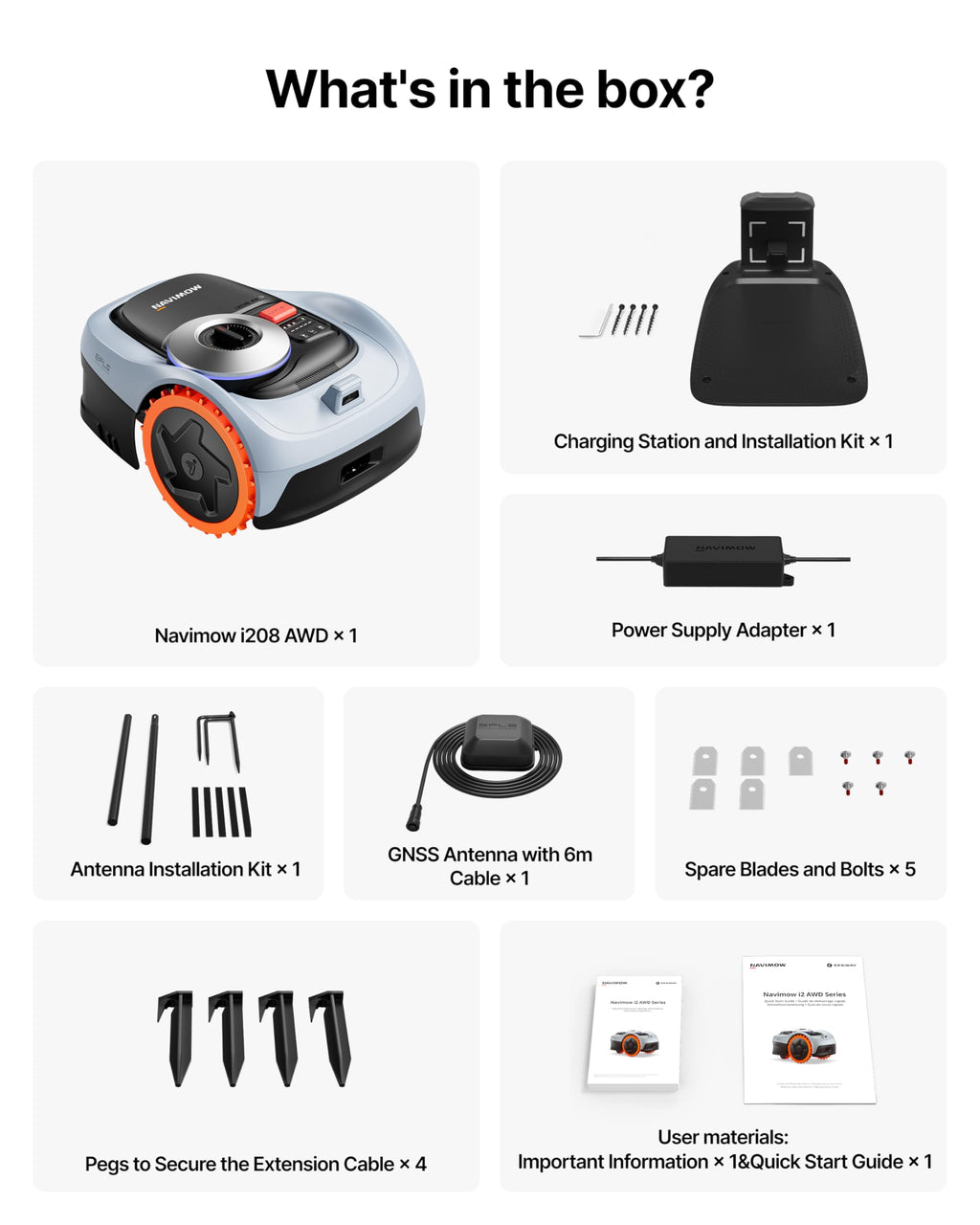 Segway Navimow i208 AWD Robot Lawn Mower Wire-Free – view 8