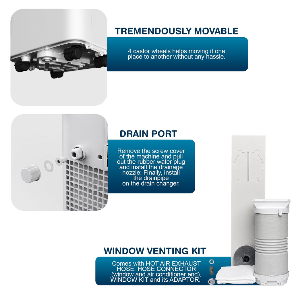 Belaco 9000 BTU Portable Air Conditioner with Smart Wi-Fi – view 9