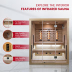 SaunaMed Full Spectrum Infrared Sauna, 6 Person – view 6
