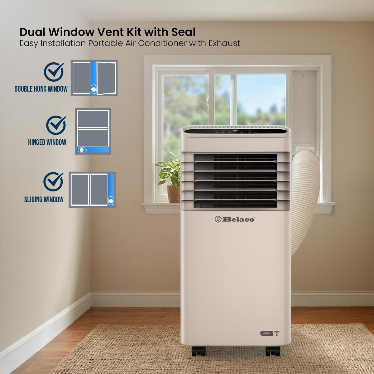 Belaco 9000 BTU Portable Air Conditioner with Smart Wi-Fi – view 6