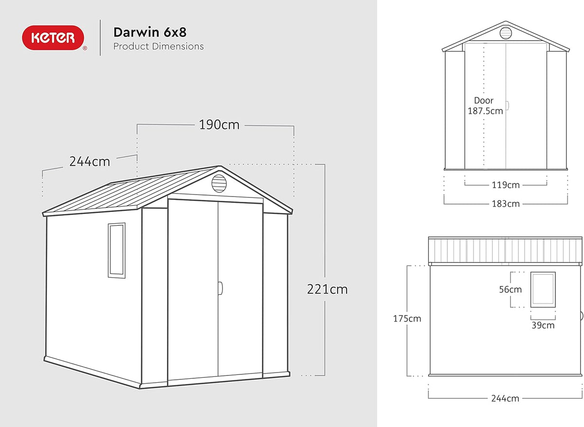 Garden Storage Shed 6 x 8 ft – view 11