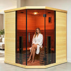 AURGOD Corner Hybrid Sauna, 3 Person