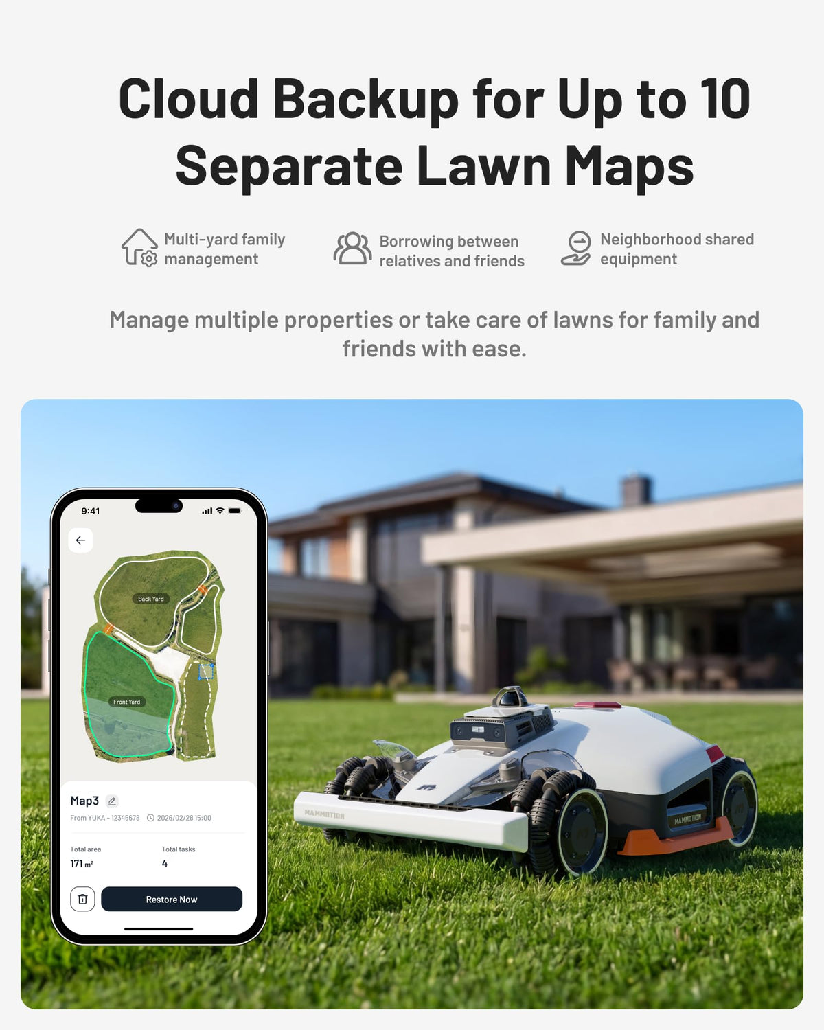 Mammotion LUBA 3 AWD 1500 Robot Lawn Mower Wire-Free – view 8