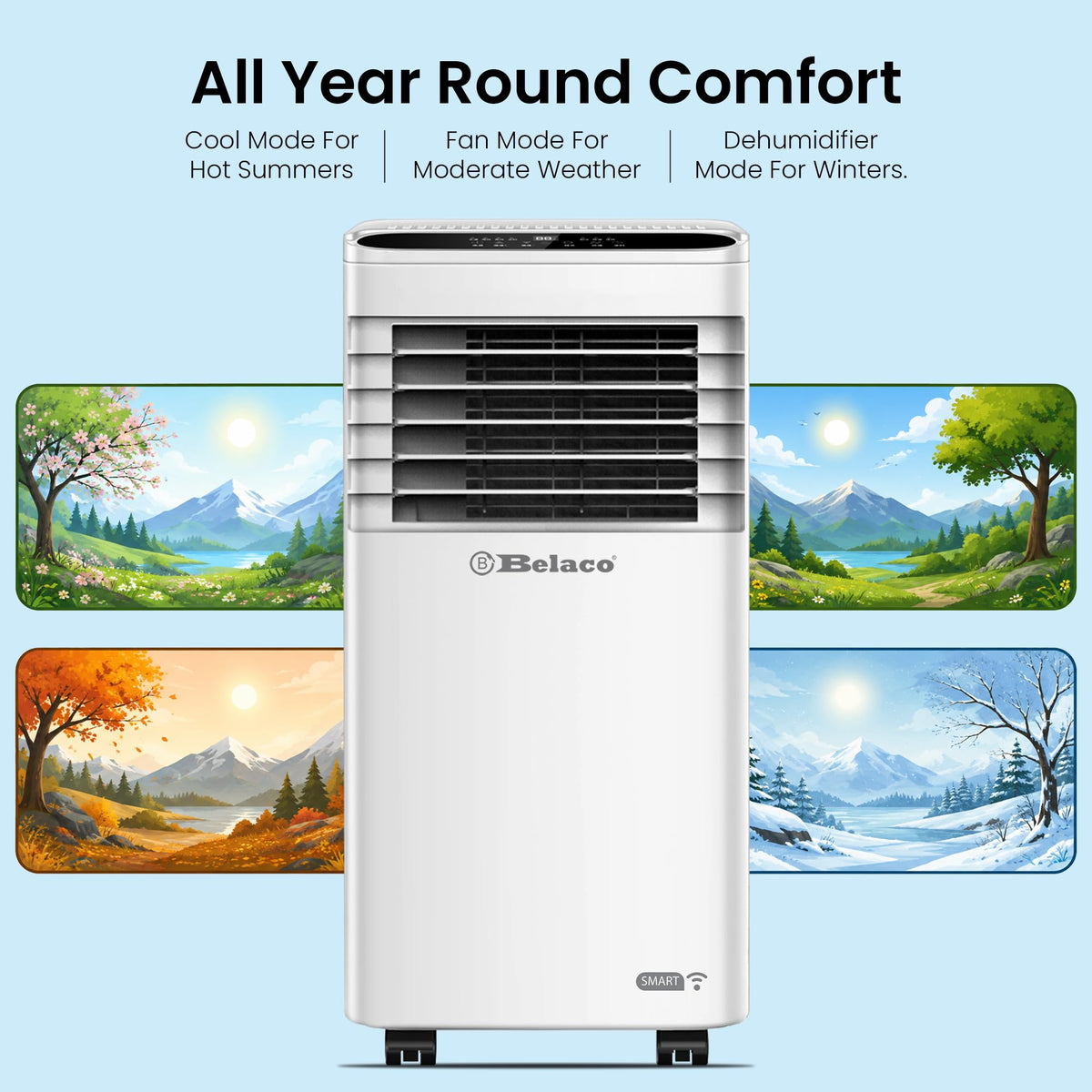 Belaco 9000 BTU Portable Air Conditioner with Smart Wi-Fi – view 5