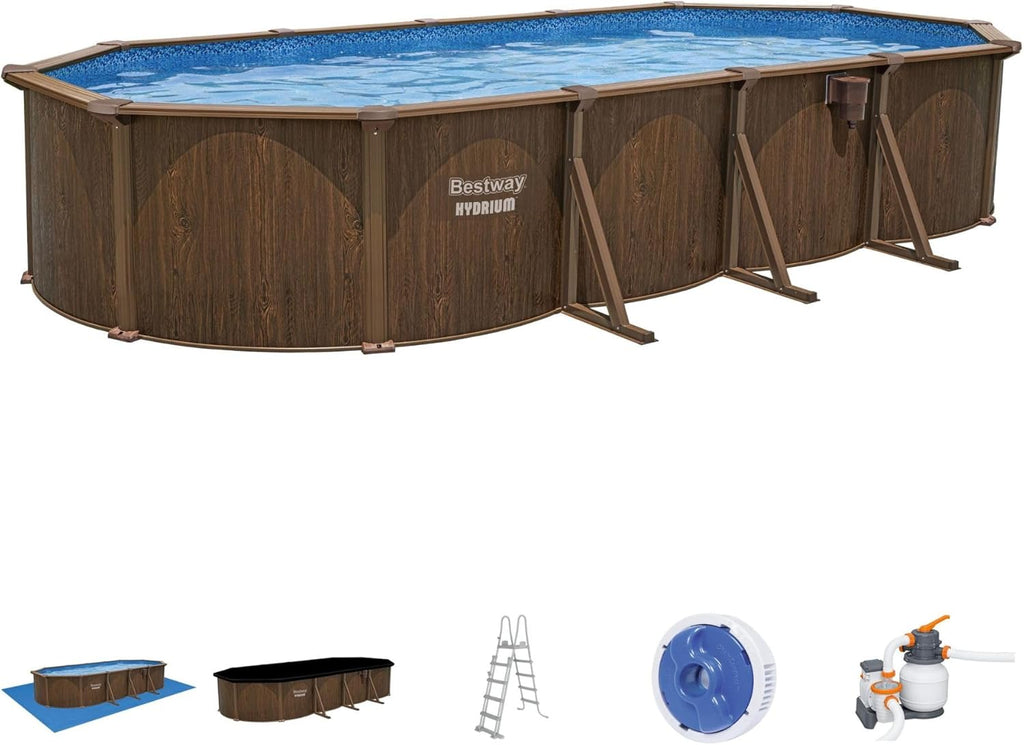 Bestway Hydrium 24 ft Oval Above Ground Pool Set