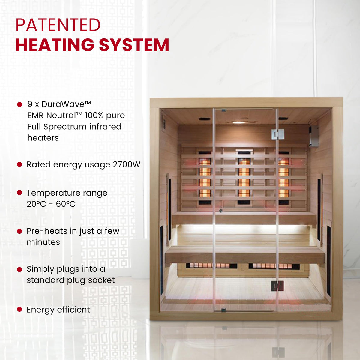 SaunaMed Full Spectrum Infrared Sauna, 6 Person – view 8