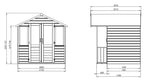 Mercia Wooden Summerhouse 7 x 7 ft – view 6