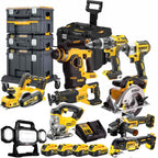 DEWALT 18V XR 10-Piece Power Tool Combo Kit with 4 x 5.0Ah Batteries & TSTAK 2.0 (DEWT4T10PT4)