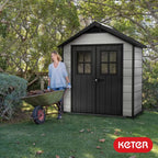Keter Oakland 7.5 x 4 ft Plastic Shed – view 2