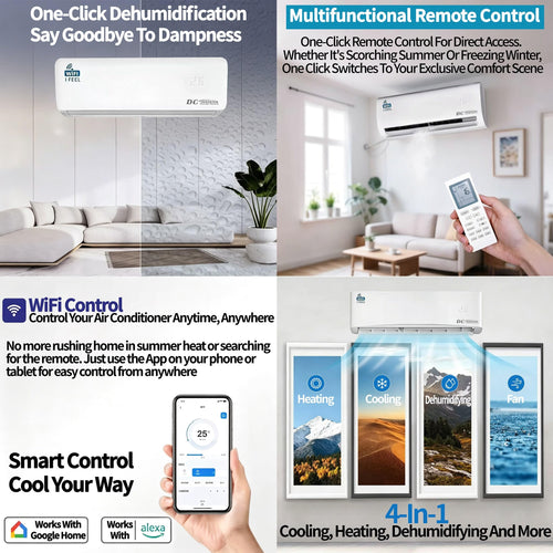 12000 BTU Split Air Conditioner with Heat Pump – view 2