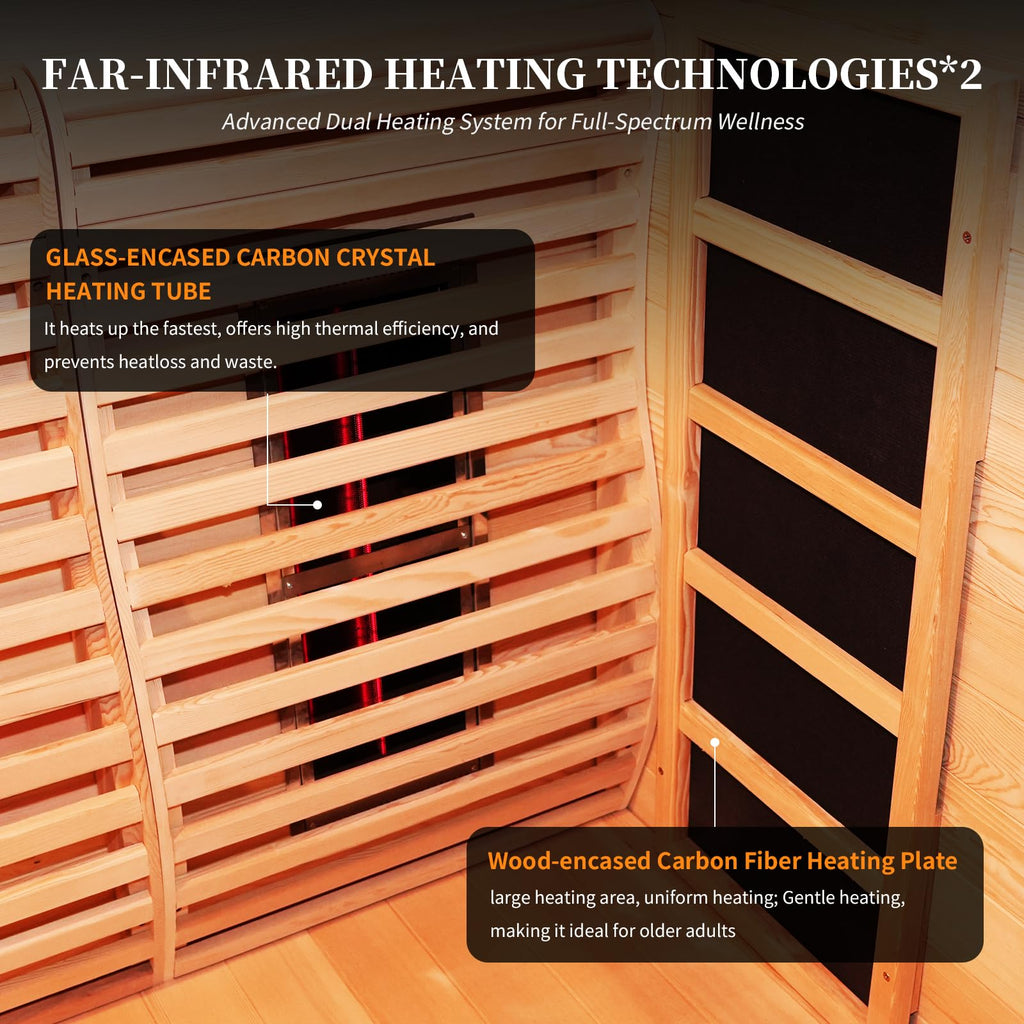 AURGOD Corner Hybrid Sauna, 3 Person – view 4