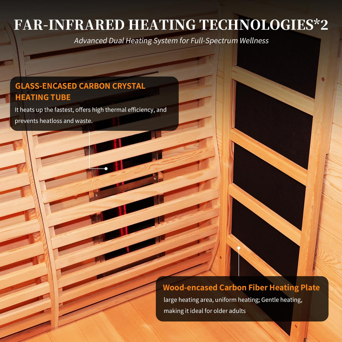 AURGOD Corner Hybrid Sauna, 3 Person – view 4