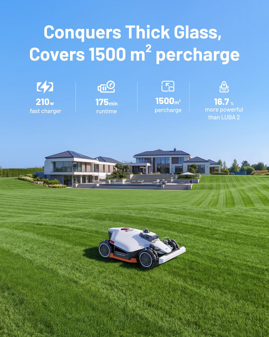 Mammotion LUBA 3 AWD 1500 Robot Lawn Mower Wire-Free – view 6