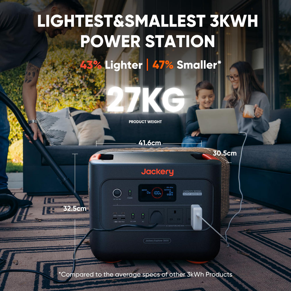 Jackery Explorer 3000 v2 Portable Power Station 3072Wh LiFePO4 – view 2