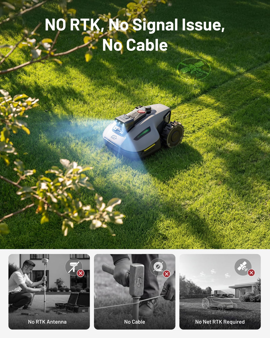 Mammotion YUKA mini 2 500 Robot Lawn Mower Wire-Free – view 3