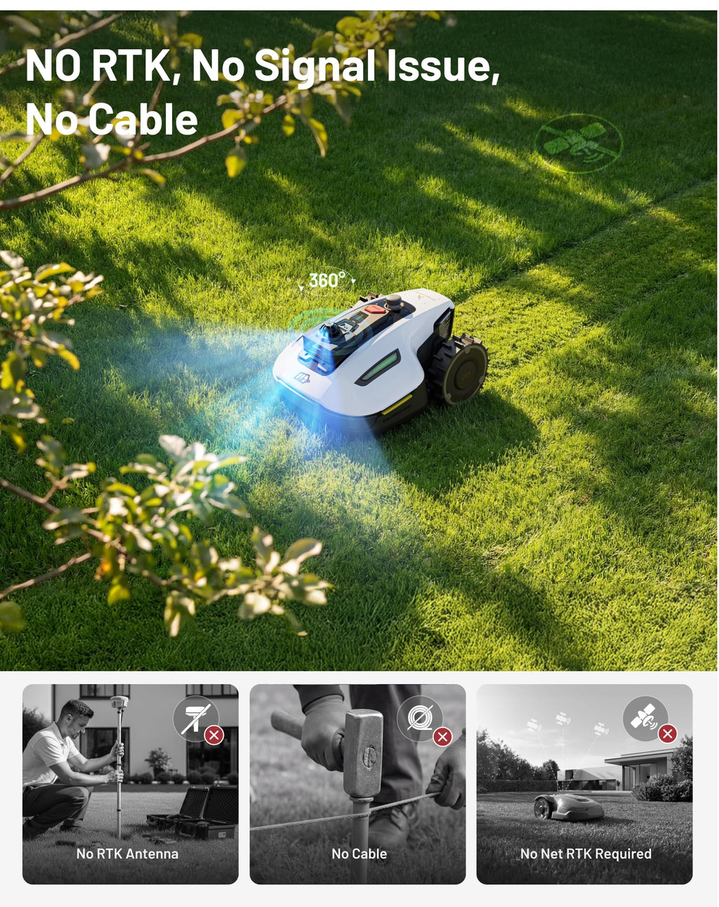 Mammotion YUKA mini 2 1000 Robot Lawn Mower Wire-Free – view 2