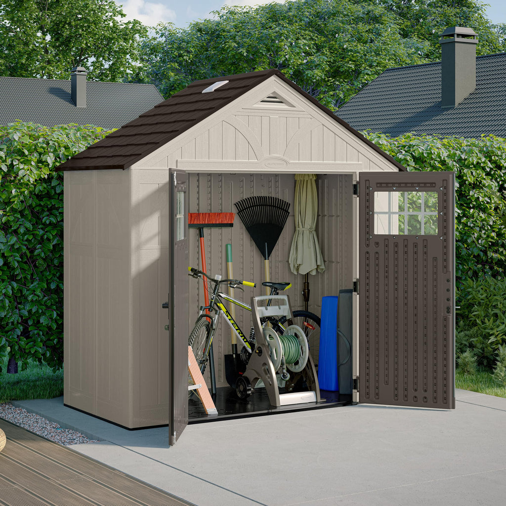 Rowlinson Suncast Tremont Plastic Shed 8 x 4 ft – view 3