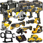 DEWALT 18V XR 10-Piece Power Tool Combo Kit with 3 x 5.0Ah Batteries & Toughsystem Box (DCKT4T10P13)