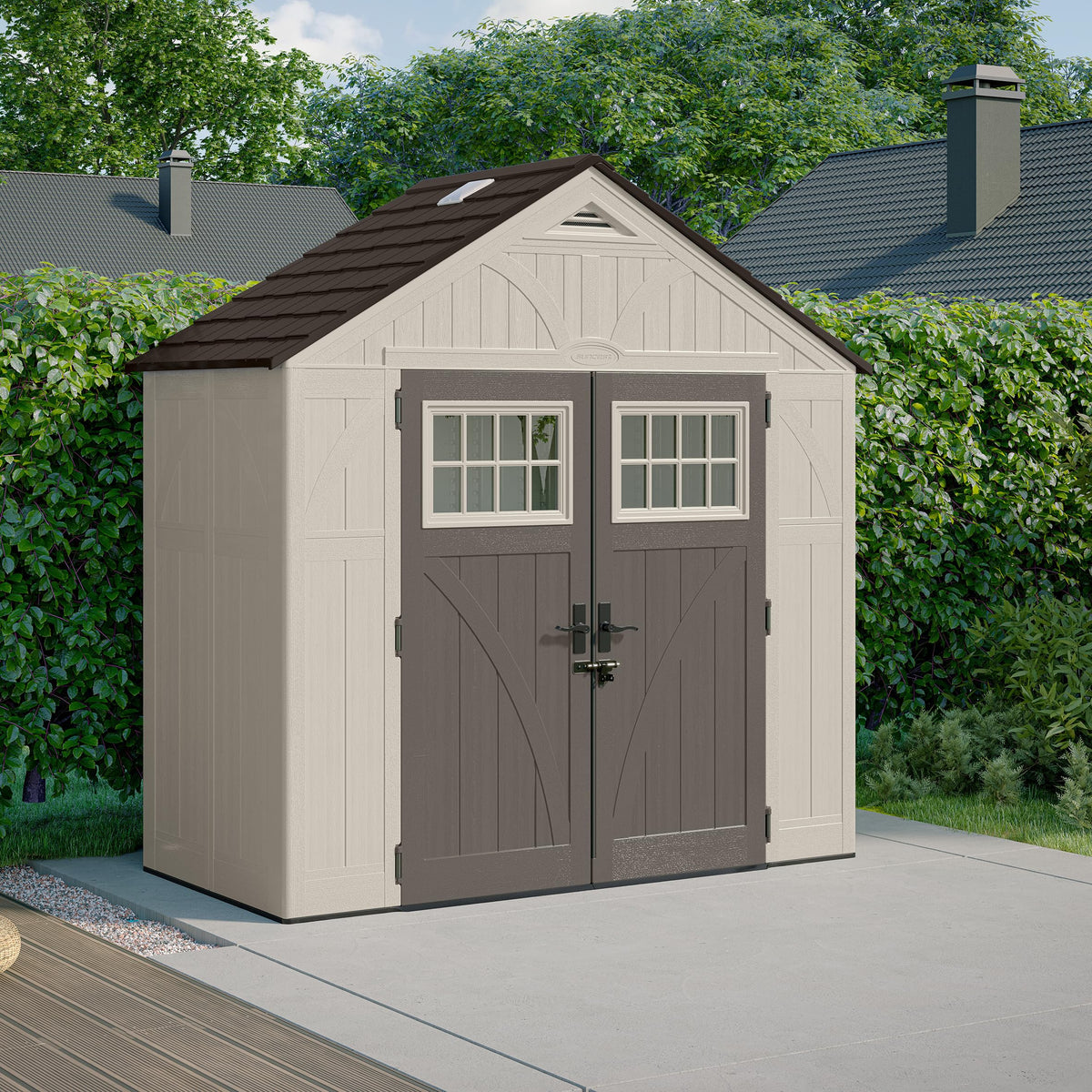 Rowlinson Suncast Tremont Plastic Shed 8 x 4 ft