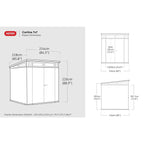 Keter Cortina 7 x 7 ft Plastic Shed – view 3
