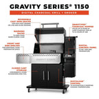 Masterbuilt Gravity Series 1150 Charcoal BBQ & Smoker – view 4