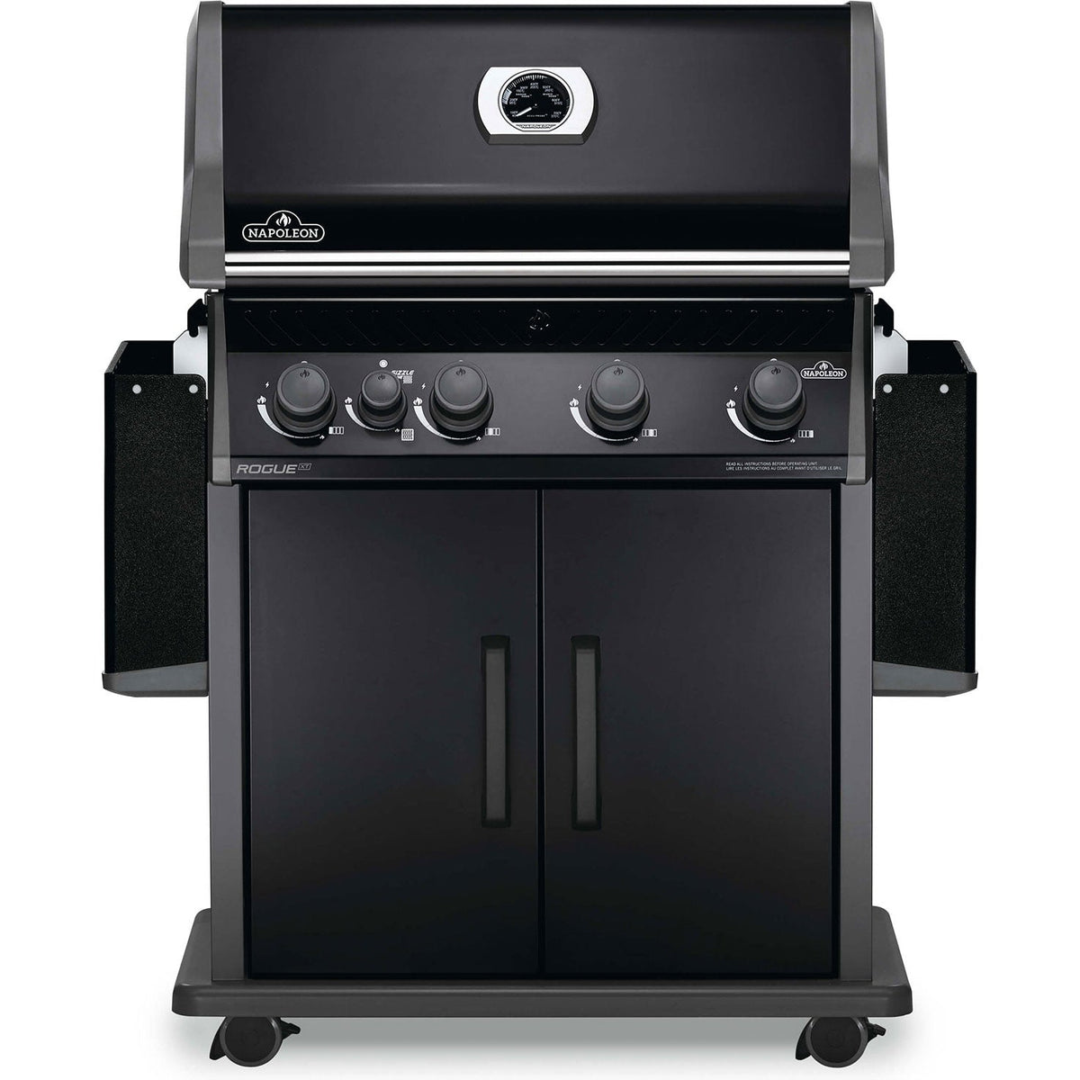 Napoleon Rogue XT 525 Gas BBQ, 4-Burner Propane with Infrared Side Burner – view 2