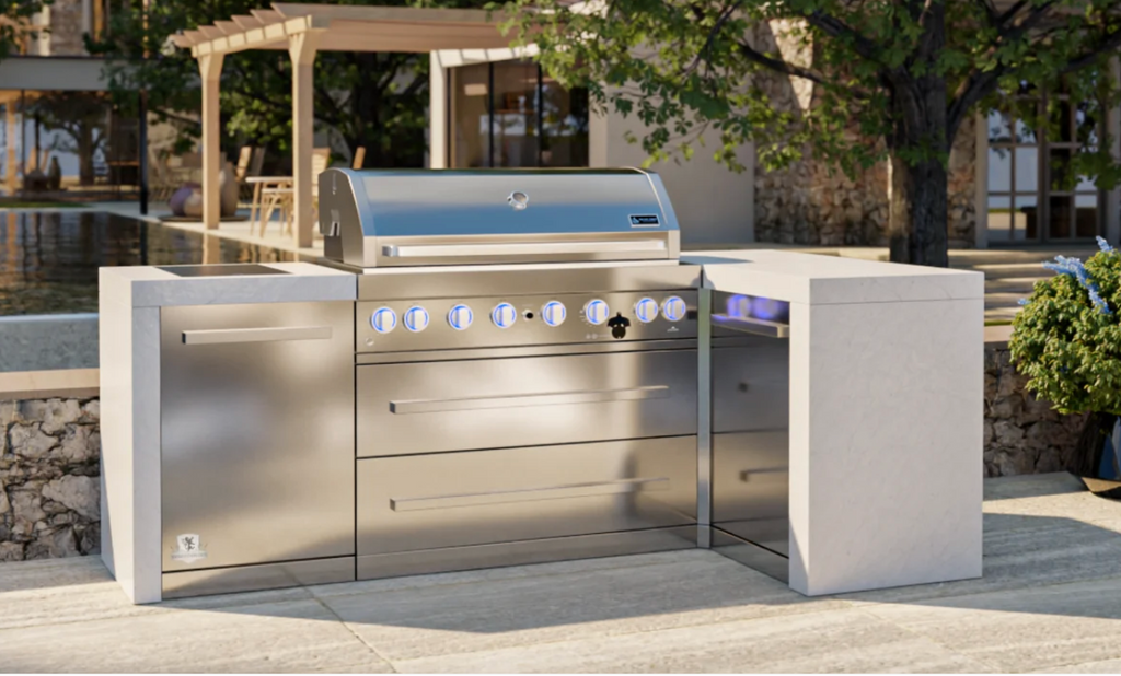 Mont Alpi 805 Deluxe Outdoor Kitchen Island with 90° Corner – view 2