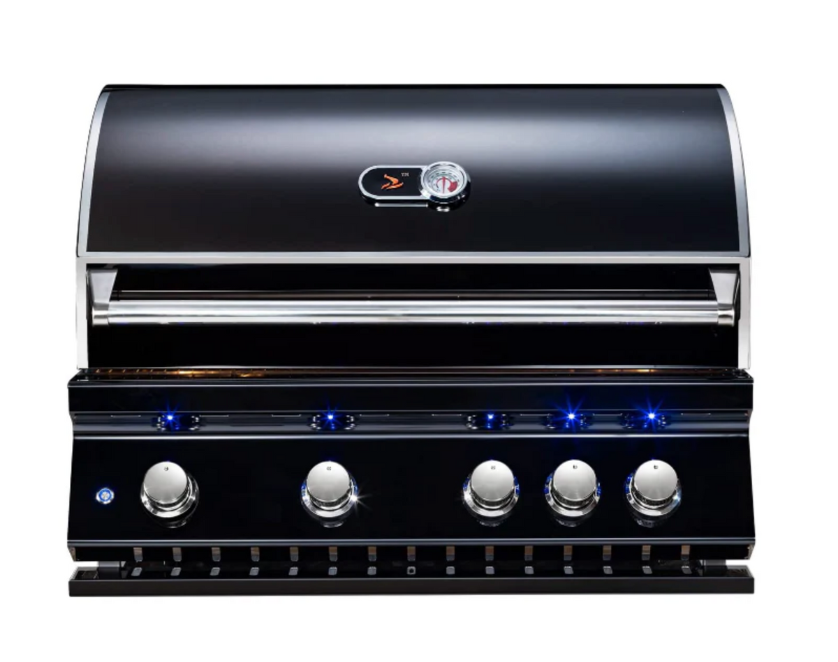 Whistler Built-In Gas BBQ, 4 Burner, Black