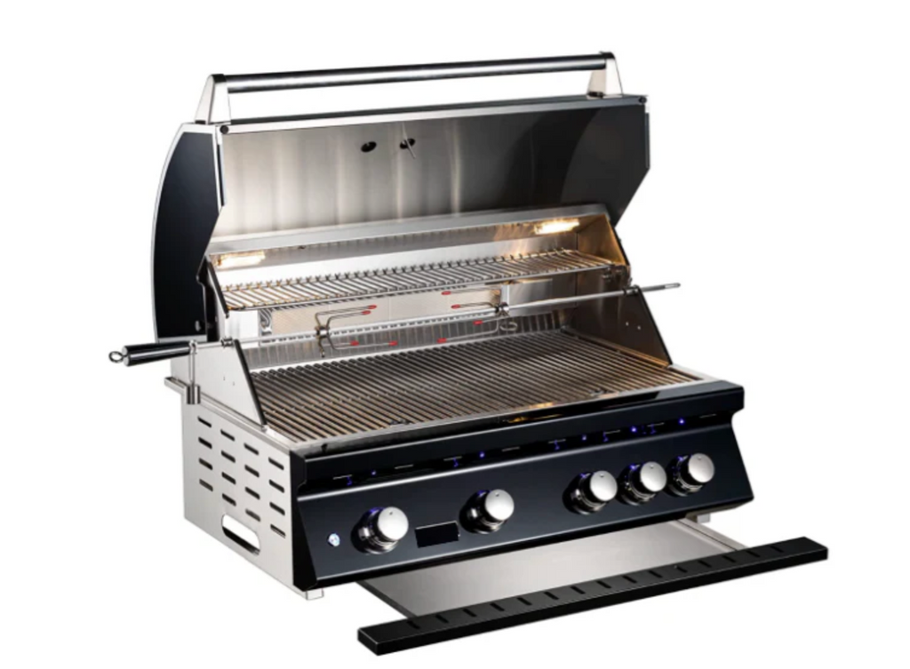 Whistler Built-In Gas BBQ, 4 Burner, Black – view 2