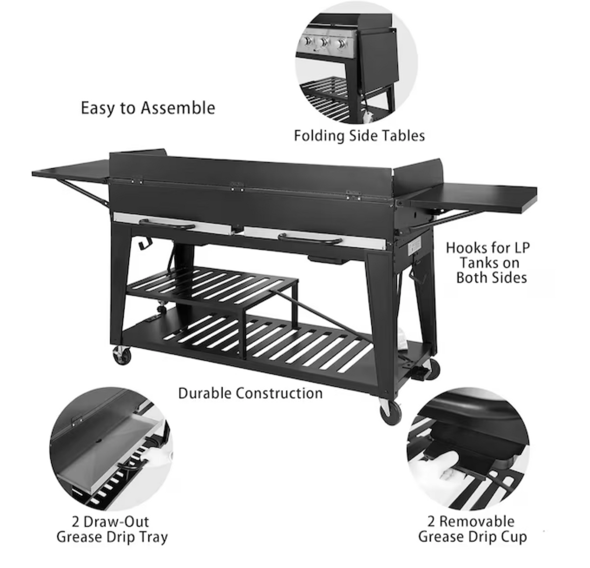Royal Gourmet GB8000C 8-Burner Gas BBQ – view 2