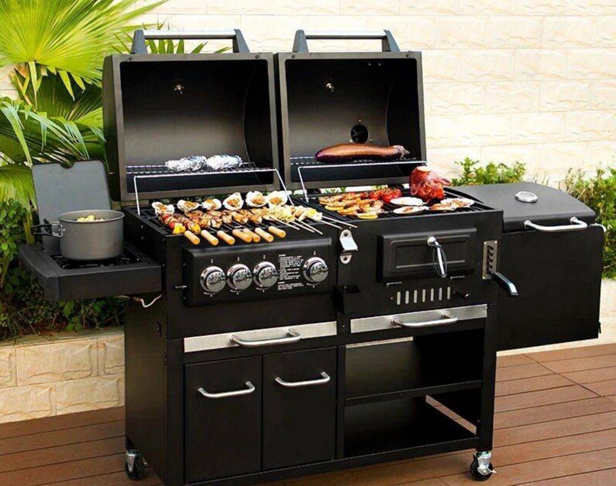 Dual Fuel Gas & Charcoal BBQ, Large – view 2