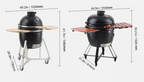VEVOR 24" Ceramic Kamado Grill – view 2