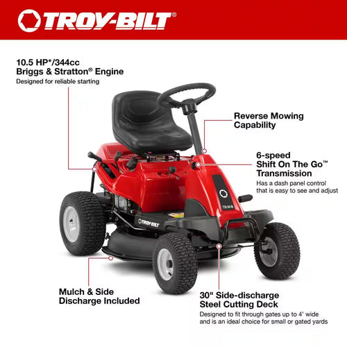 30" (76 cm) Rear Engine Ride-On Lawn Mower – view 2
