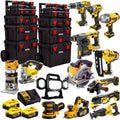 DEWALT 18V 14-Piece Power Tool Combo Kit with 3 x 5.0Ah Batteries & Trolley Toolbox