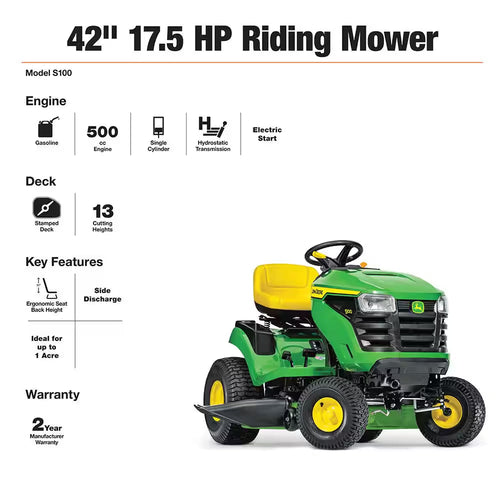 42" (107 cm) Ride-On Lawn Mower – view 2