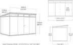 Keter Cortina 11 x 7 ft Plastic Shed – view 3