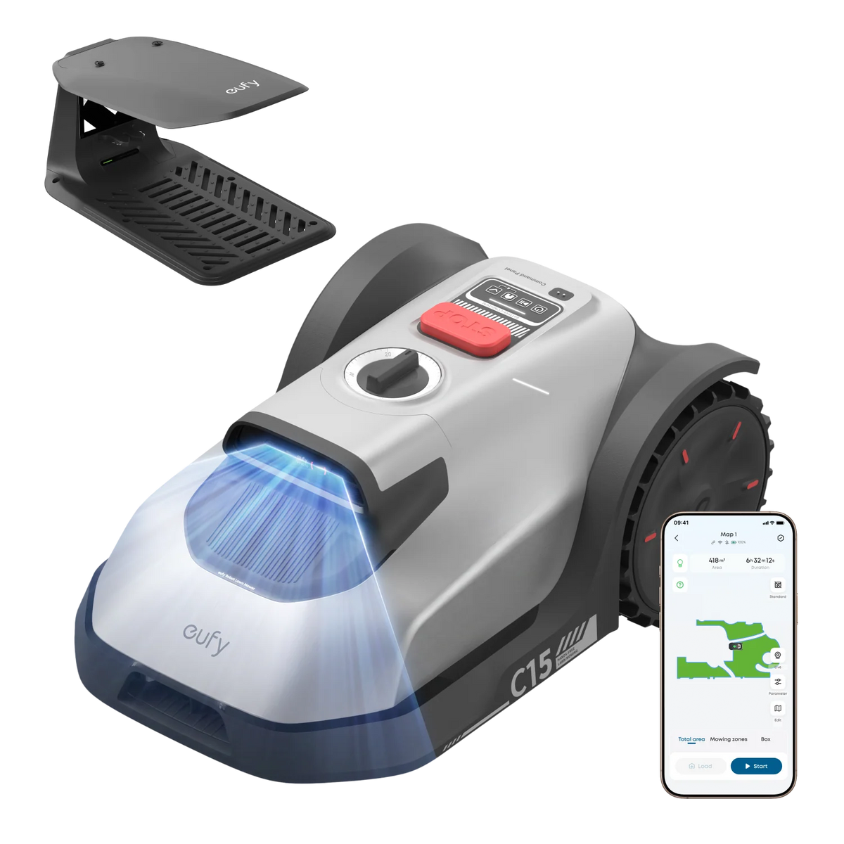 Wire-Free Robot Lawn Mower with AI Vision for Gardens up to 500 m²