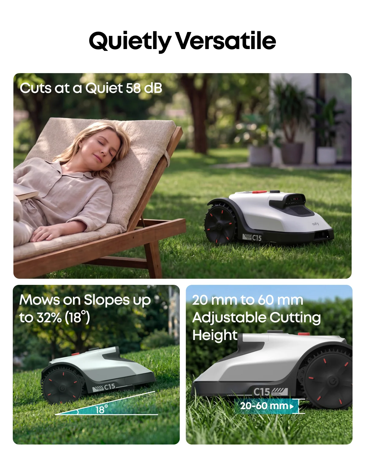 Wire-Free Robot Lawn Mower with AI Vision for Gardens up to 500 m² – view 2