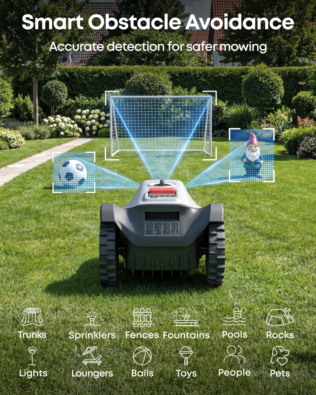 Wire-Free Robot Lawn Mower with AI Vision for Gardens up to 500 m² – view 5