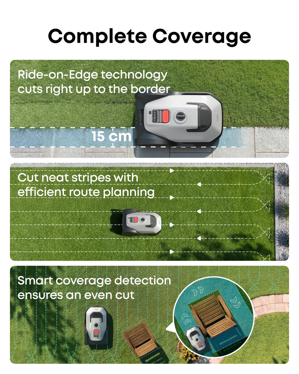 Wire-Free Robot Lawn Mower with AI Vision for Gardens up to 500 m² – view 7