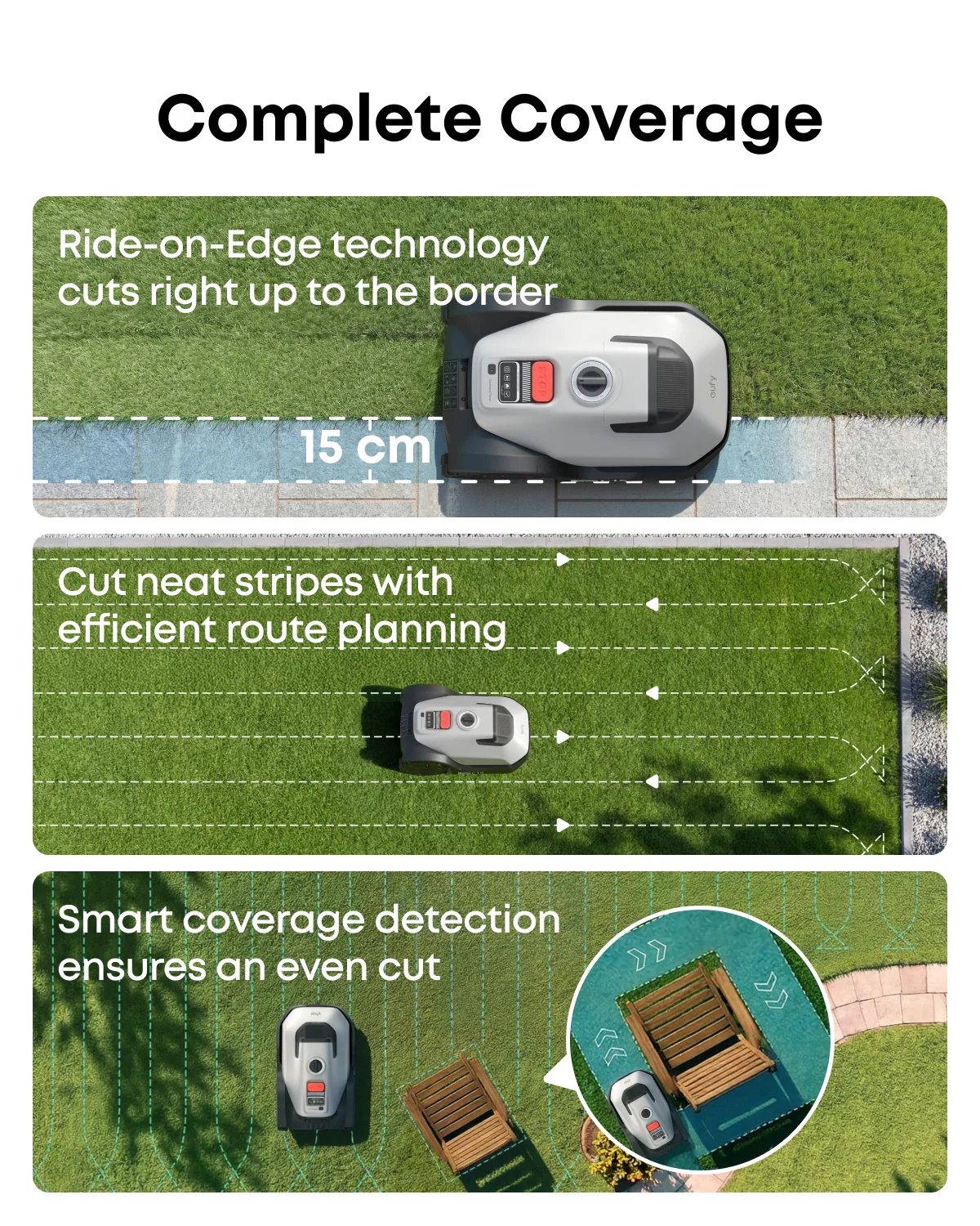 Wire-Free Robot Lawn Mower with AI Vision for Gardens up to 500 m² – view 7