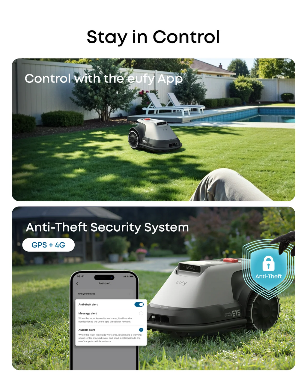 Wire-Free Robot Lawn Mower with Vision Navigation for Gardens up to 800 m² – view 2