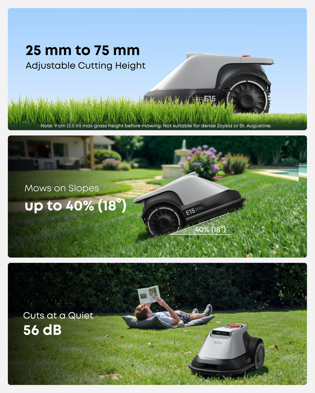 Wire-Free Robot Lawn Mower with Vision Navigation for Gardens up to 800 m² – view 3
