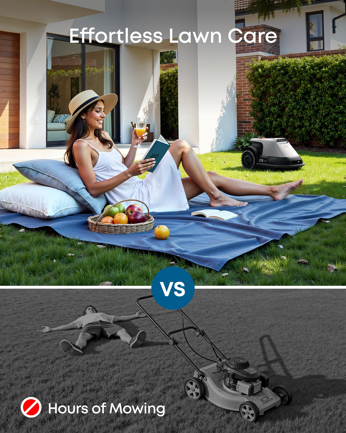 Wire-Free Robot Lawn Mower with Vision Navigation for Gardens up to 800 m² – view 4